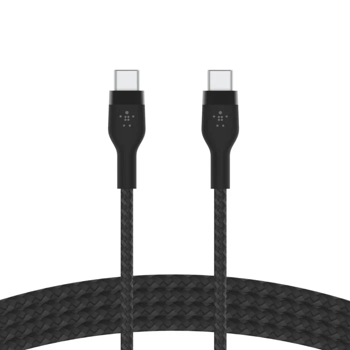 Belkin BOOST↑CHARGE PRO Flex Cable USB-C a USB-C 2.0 Trenzado en Silicona 2 metros Negro