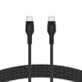 Belkin BOOST↑CHARGE PRO Flex Cable USB-C a USB-C 2.0 Trenzado en Silicona 2 metros Negro