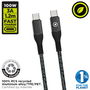 muvit for change cable Tipo C a Tipo C 5A/100W 1.2m resistente negro