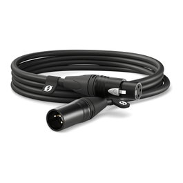 RODE XLR3M Cable XLR Macho a Hembra Negro 3m