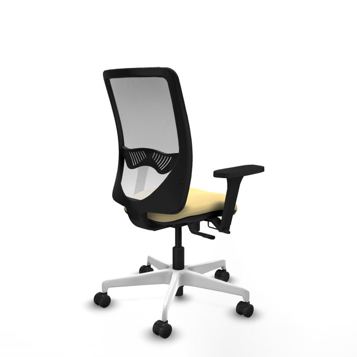 PIQUERAS Y CRESPO Silla de oficina Zulema con mecanismo Sincro/Traslack, Crema y Blanco PIQUERAS Y CRESPO Silla de oficina Zulema con mecanismo Sincro/Traslack, Crema y Blanco