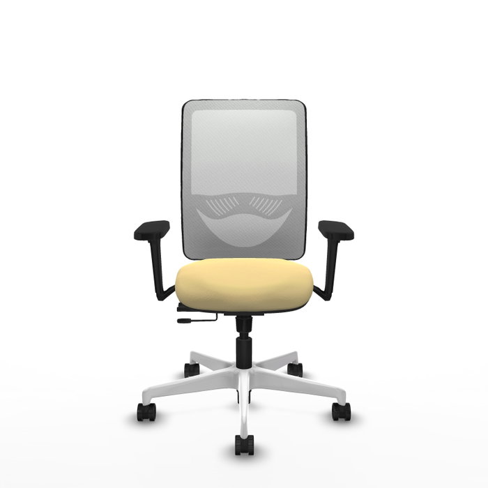 PIQUERAS Y CRESPO Silla de oficina Zulema con mecanismo Sincro/Traslack, Crema y Blanco PIQUERAS Y CRESPO Silla de oficina Zulema con mecanismo Sincro/Traslack, Crema y Blanco
