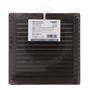 Edm Rejilla ventilación cuadrada empotrable con mosquitera 140x140mm ABS Marrón