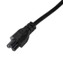 Akyga Cable de Alimentación AK-NB-01A para Portátiles, IEC C5 250V/50Hz 1.5m, Negro, Conectores CEE7/7 y C5 Acoplador Macho