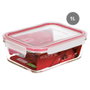 Vassary Táper hermético rectangular de cristal 1000ml