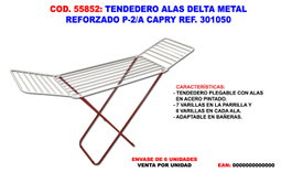 Capry Tendedero Alas Delta Metal Reforzado P-2/A 301050