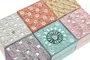 DKD Home Decor Joyero Indio Rosa Lila Set de 2 Piezas Materiales: Mango, Acrilico Dimensiones: 10 x 6.6 x 10 cm Surtido Multicolor (6 Unidades)