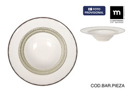 Inde Plato Pasta y Risotto Occhio, Diámetro 28 cm, Bari (6 Unidades)