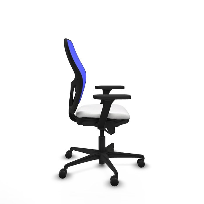 PIQUERAS Y CRESPO Silla de oficina Jorquera con mecanismo Sincro, Blanco/Azul