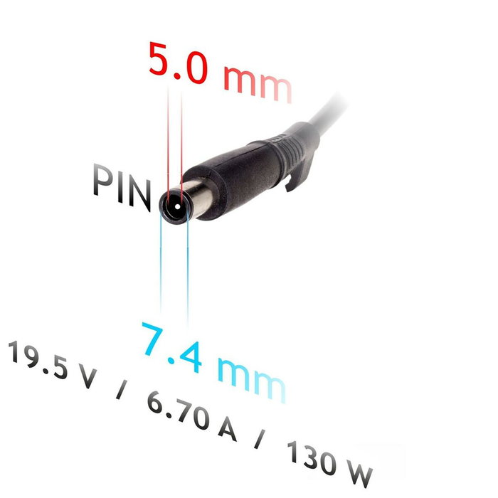 AKYGA Alimentador de 130W 19,5V 6,7A para Dell