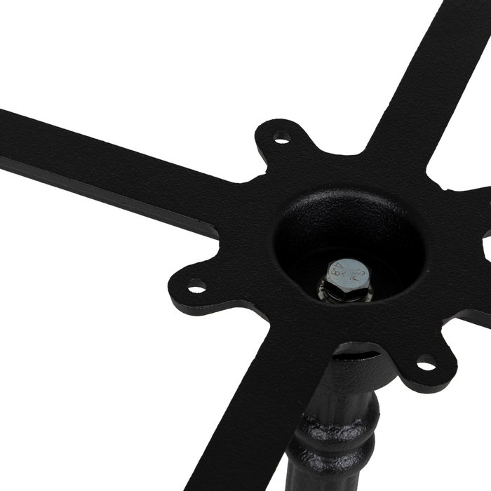 Patas para Mesa Negro Hierro Salón 54 X 54 X 72 cm