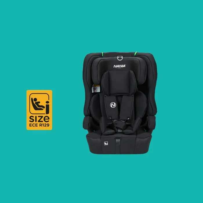 Nania NAN3507460215793 Silla de Coche LIMA Grupo 1/2/3 76-150 cm Isofix I-Size Reductor Negra