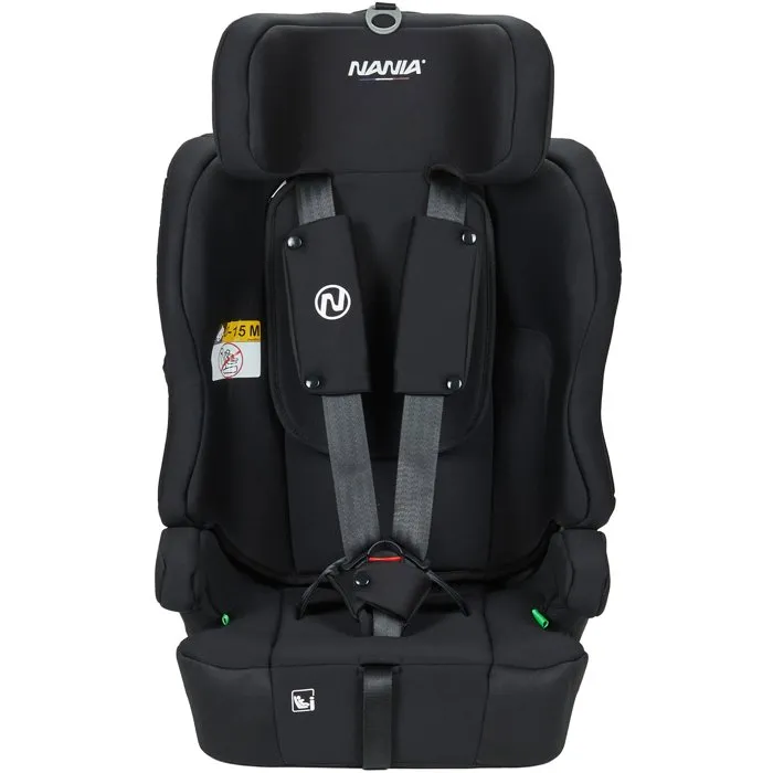 Nania NAN3507460215793 Silla de Coche LIMA Grupo 1/2/3 76-150 cm Isofix I-Size Reductor Negra