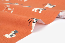 Dailylike Tela de Algodón Orgánico Fox Terrier 1,10m x 3m
