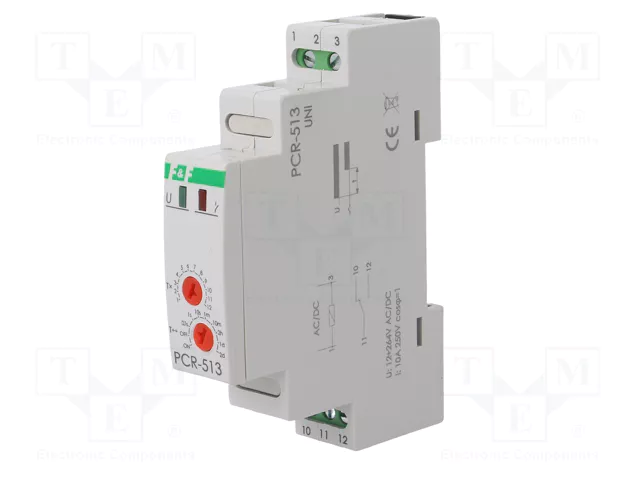 F&F Relé de tiempo SPDT 10A 12-264V AC/DC F&F Relé de tiempo SPDT 10A 12-264V AC/DC
