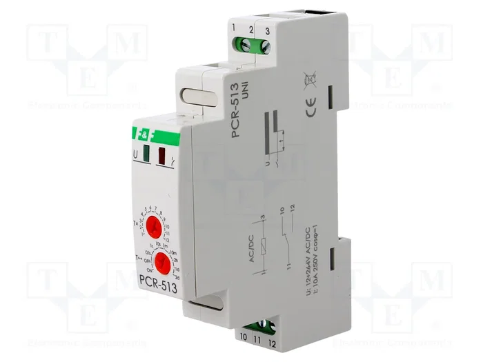 F&F Relé de tiempo SPDT 10A 12-264V AC/DC F&F Relé de tiempo SPDT 10A 12-264V AC/DC