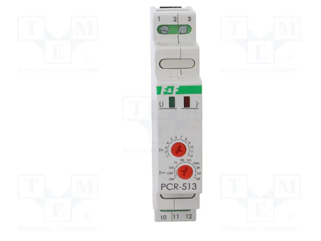 F&F Relé de tiempo SPDT 10A 12-264V AC/DC F&F Relé de tiempo SPDT 10A 12-264V AC/DC