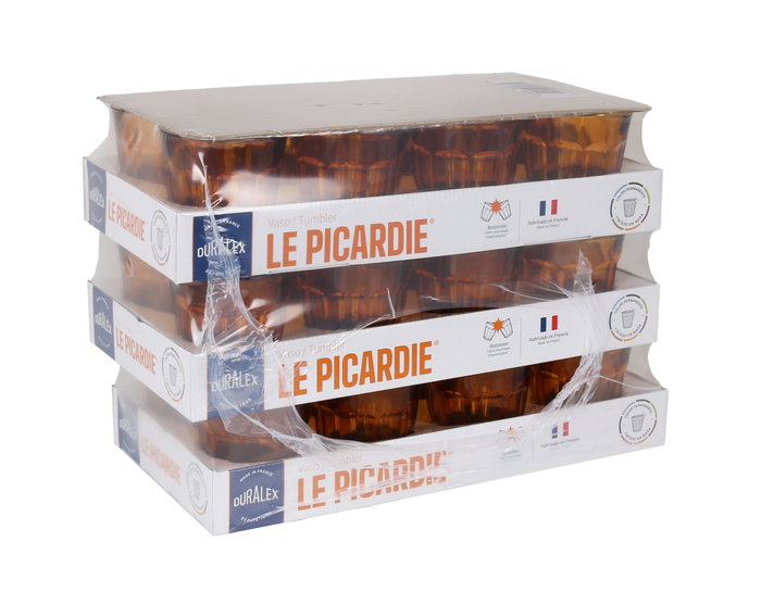 Duralex Vaso Picardie de 25cl Color Ámbar (Pack de 24) lifespan