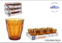 Duralex Vaso Picardie de 25cl Color Ámbar (Pack de 24) lifespan
