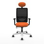 PIQUERAS Y CRESPO Silla de oficina Zulema Naranja y Negro
