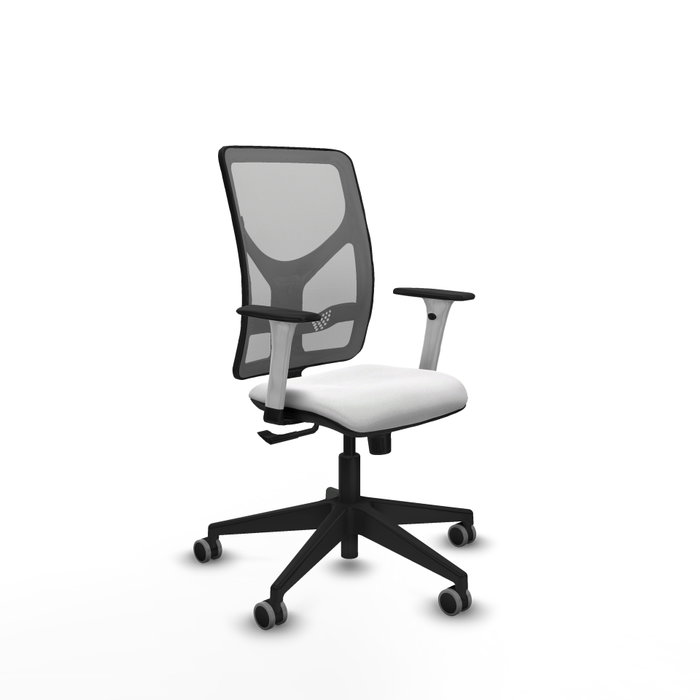 PIQUERAS Y CRESPO Silla de Oficina Motilla con Mecanismo Sincro Gris y Blanco PIQUERAS Y CRESPO Silla de Oficina Motilla con Mecanismo Sincro Gris y Blanco