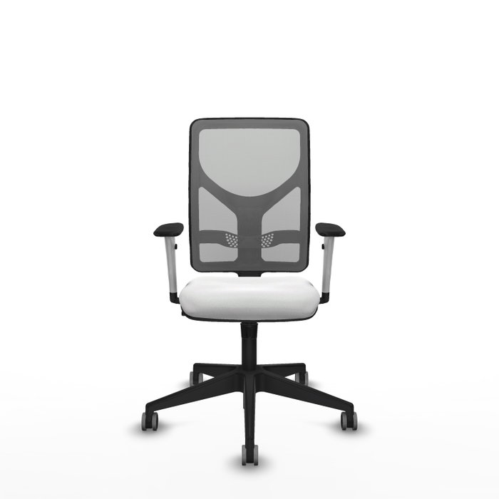 PIQUERAS Y CRESPO Silla de Oficina Motilla con Mecanismo Sincro Gris y Blanco PIQUERAS Y CRESPO Silla de Oficina Motilla con Mecanismo Sincro Gris y Blanco