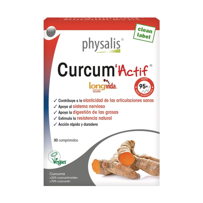 PHYSALIS Curcum Actif 30 comprimidos con Longvida®