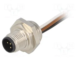 HARTING Conector M12 macho de 5 pines recto