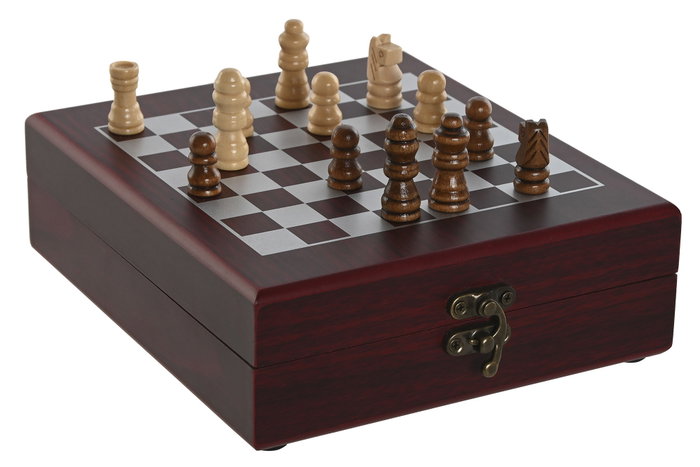DKD Home Decor VINO SET 5 MDF INOX Granate