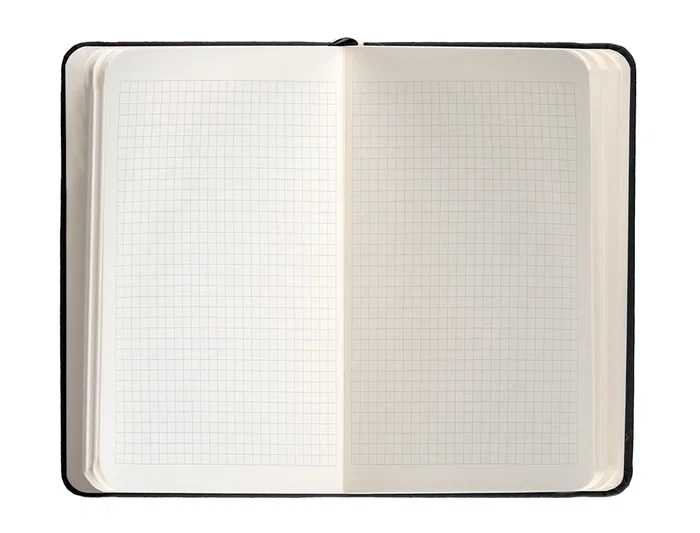 Antartik Cuaderno Tapa Dura A6 Hojas Cuadrícula Negro 100 Hojas 80 gr FSC Certificado