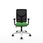 PIQUERAS Y CRESPO Silla de oficina Motilla con mecanismo Sincro/Traslack, Verde y Negro