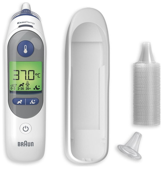 Braun ThermoScan 7 IRT 6525 Termómetro Clínico Infrarrojo Blanco/Azul Braun ThermoScan 7 IRT 6525 Termómetro Clínico Infrarrojo Blanco/Azul