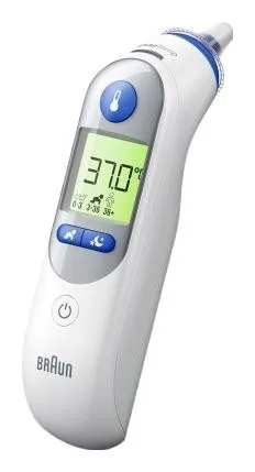 Braun ThermoScan 7 IRT 6525 Termómetro Clínico Infrarrojo Blanco/Azul Braun ThermoScan 7 IRT 6525 Termómetro Clínico Infrarrojo Blanco/Azul