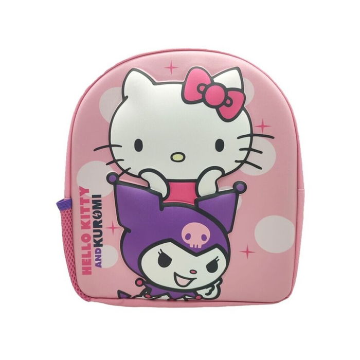 SANRIO Mochila 3D Kuromi & Hello Kitty 30cm