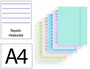 Carchivo Cuaderno Ingeniox Foam A4 80 Hojas Rayado Horizontal Colores Pastel Surtidos