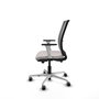 PIQUERAS Y CRESPO Silla de oficina Haches con mecanismo Sincro/Traslack Blanco y Gris