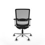 PIQUERAS Y CRESPO Silla de oficina Haches con mecanismo Sincro/Traslack Blanco y Gris