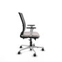PIQUERAS Y CRESPO Silla de oficina Haches con mecanismo Sincro/Traslack Blanco y Gris