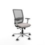 PIQUERAS Y CRESPO Silla de oficina Haches con mecanismo Sincro/Traslack Blanco y Gris