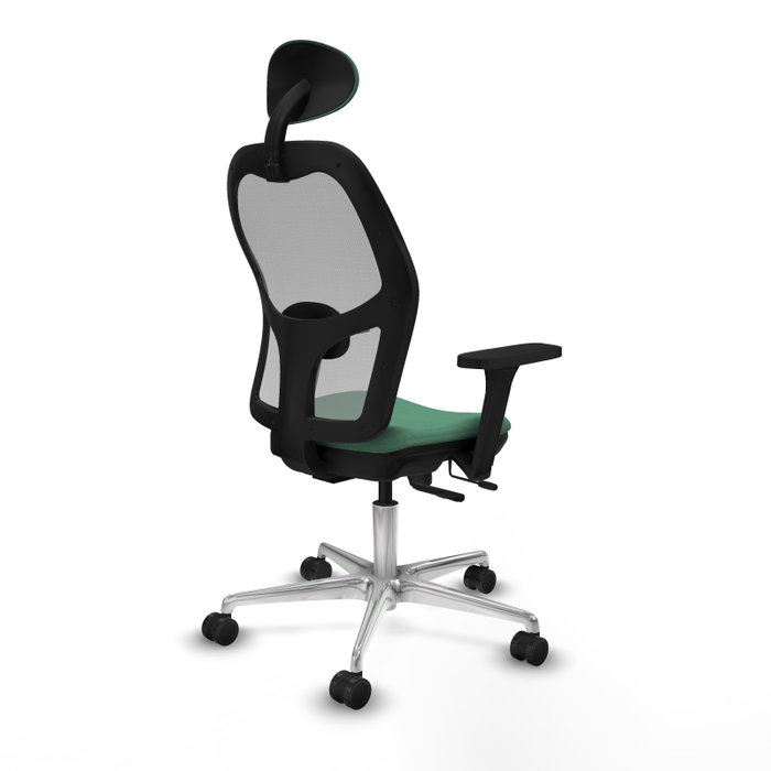 PIQUERAS Y CRESPO Silla de oficina Jorquera con mecanismo Sincro/Traslack, Verde esmeralda y Gris PIQUERAS Y CRESPO Silla de oficina Jorquera con mecanismo Sincro/Traslack, Verde esmeralda y Gris