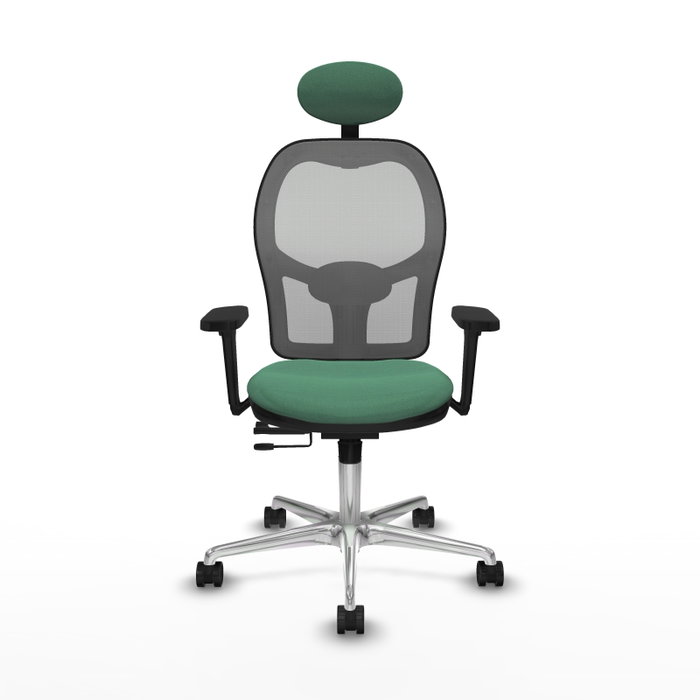 PIQUERAS Y CRESPO Silla de oficina Jorquera con mecanismo Sincro/Traslack, Verde esmeralda y Gris PIQUERAS Y CRESPO Silla de oficina Jorquera con mecanismo Sincro/Traslack, Verde esmeralda y Gris
