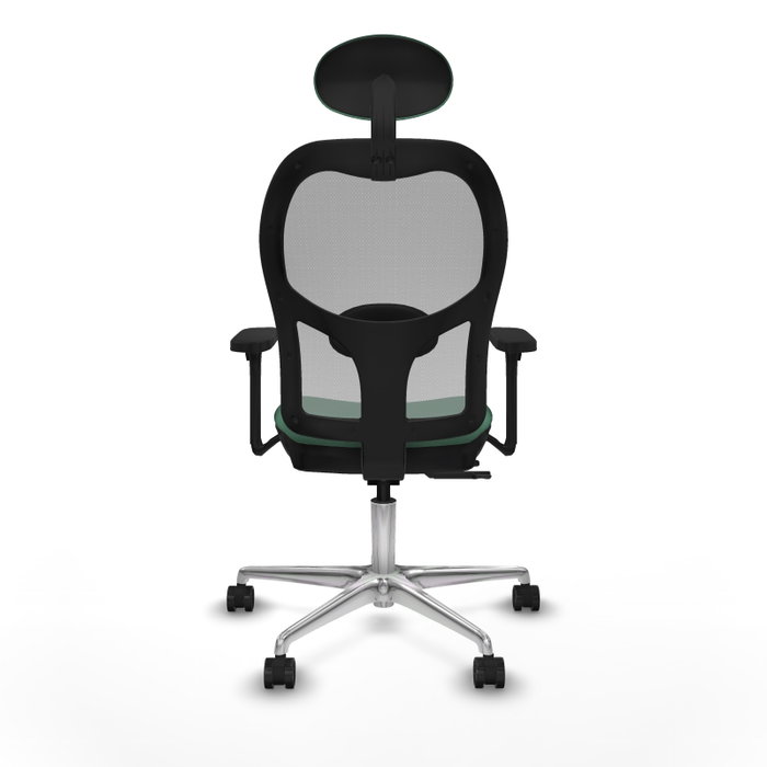 PIQUERAS Y CRESPO Silla de oficina Jorquera con mecanismo Sincro/Traslack, Verde esmeralda y Gris PIQUERAS Y CRESPO Silla de oficina Jorquera con mecanismo Sincro/Traslack, Verde esmeralda y Gris