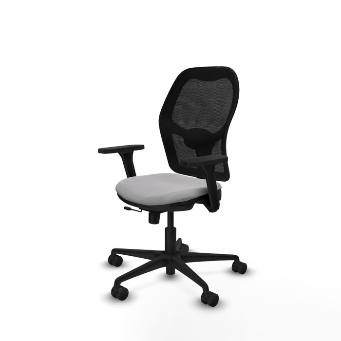 PIQUERAS Y CRESPO Silla de oficina Jorquera con mecanismo Sincro/Traslack, Gris claro y Negro PIQUERAS Y CRESPO Silla de oficina Jorquera con mecanismo Sincro/Traslack, Gris claro y Negro