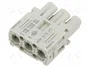 ILME Conector HDC MIXO Hembra con Plantilla de Contacto de 3 Pines