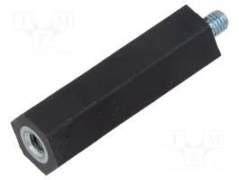 BM GROUP Casquillo aislador M5 con rosca interior y exterior 45mm