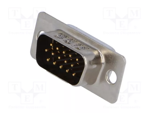 HARTING Conector D-Sub HD 15 pines macho para transferencia de datos HARTING Conector D-Sub HD 15 pines macho para transferencia de datos