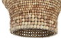 DKD Home Decor Lámpara de Techo de Madera y Hierro Natural 50x50x78 cm