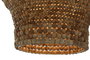 DKD Home Decor Lámpara de Techo de Madera y Hierro Natural 50x50x78 cm