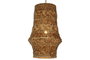 DKD Home Decor Lámpara de Techo de Madera y Hierro Natural 50x50x78 cm