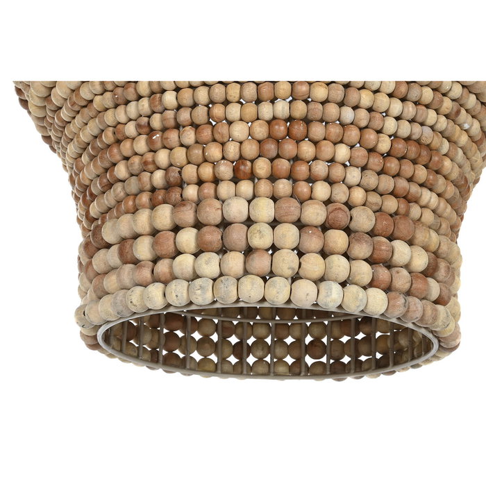 DKD Home Decor Lámpara de Techo de Madera y Hierro Natural 50x50x78 cm DKD Home Decor Lámpara de Techo de Madera y Hierro Natural 50x50x78 cm
